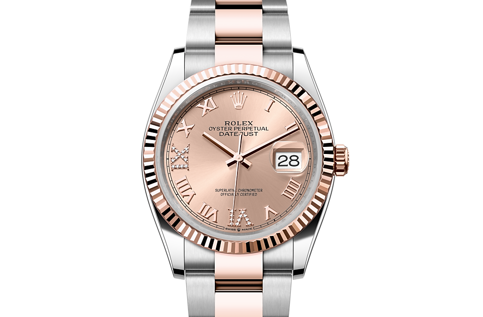 Rolex Datejust 36 Oyster, 36 mm, Oystersteel and Everose gold m126231-0028 at Royal de Versailles
