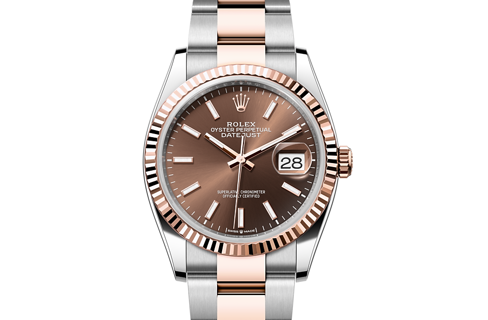 Rolex Datejust 36 Oyster, 36 mm, Oystersteel and Everose gold m126231-0044 at Royal de Versailles