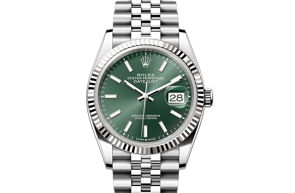 Rolex Datejust 36 Oyster, 36 mm, Oystersteel and white gold m126234-0051 at Royal de Versailles