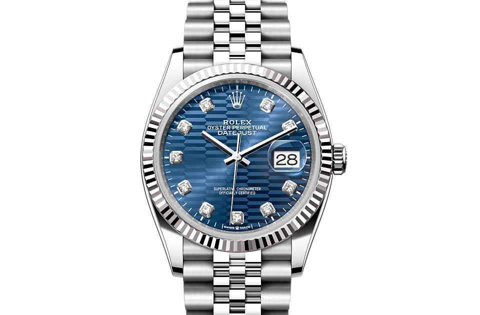 Rolex Datejust 36 Oyster, 36 mm, Oystersteel and white gold m126234-0057 at Royal de Versailles