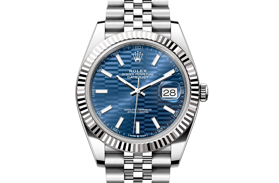Rolex Datejust 41 Oyster, 41 mm, Oystersteel and white gold m126334-0032 at Royal de Versailles