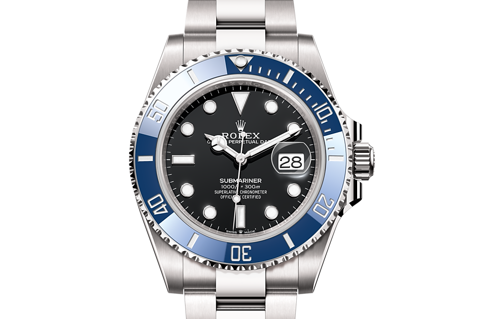 Rolex Submariner Date Oyster, 41 mm, white gold m126619lb-0003 at Royal de Versailles