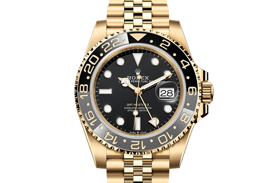 Rolex GMT-Master II Oyster, 40 mm, yellow gold m126718grnr-0001 at Royal de Versailles