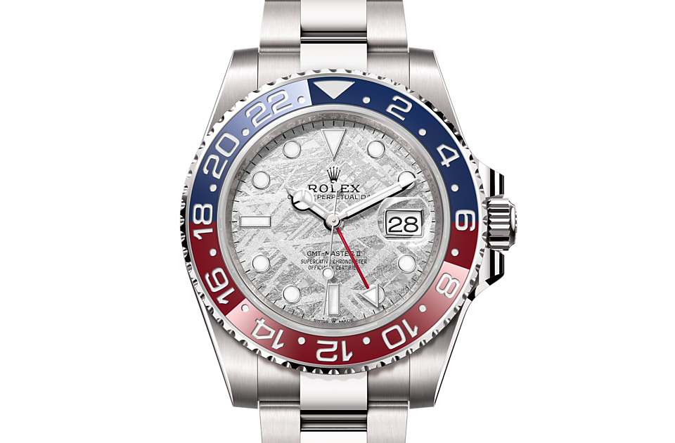 Rolex GMT-Master II Oyster, 40 mm, white gold m126719blro-0002 at Royal de Versailles