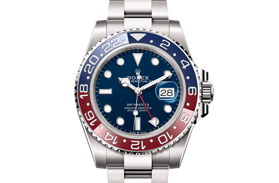 Rolex GMT-Master II Oyster, 40 mm, white gold m126719blro-0003 at Royal de Versailles