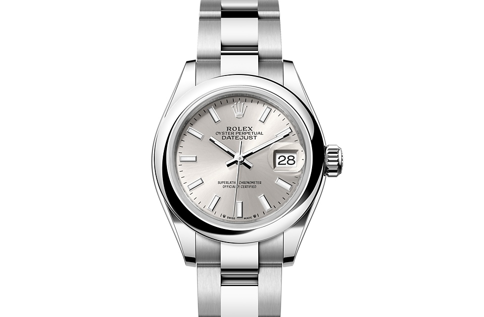 Rolex Lady-Datejust Oyster, 28 mm, Oystersteel m279160-0006 at Royal de Versailles