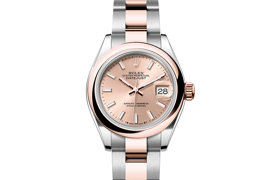 Rolex Lady-Datejust Oyster, 28 mm, Oystersteel and Everose gold m279161-0024 at Royal de Versailles