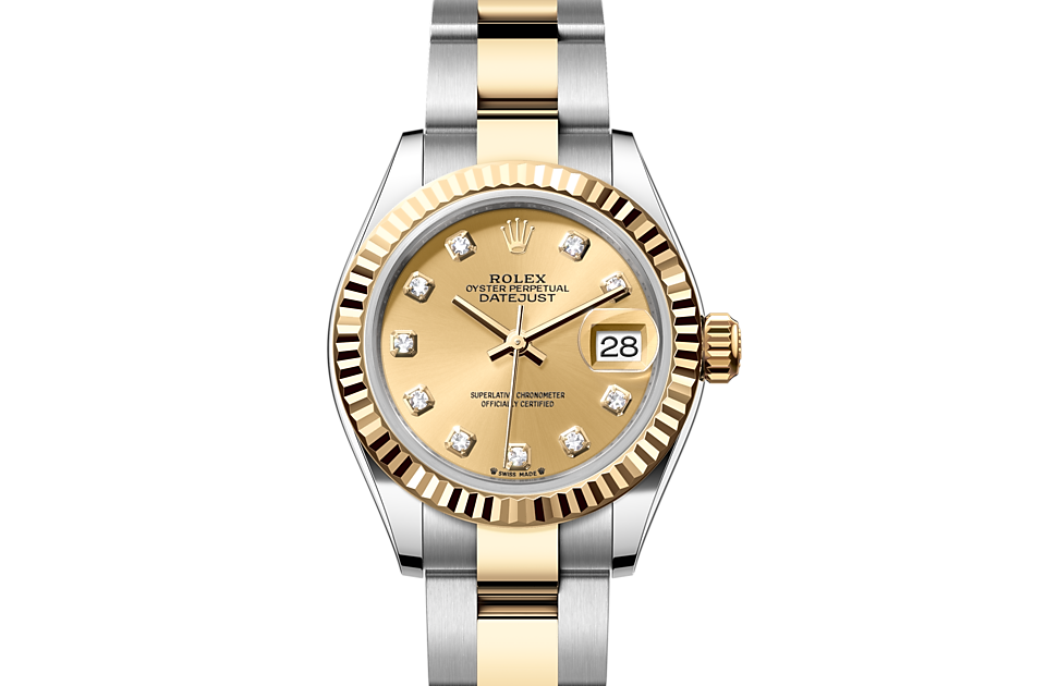 Rolex Lady-Datejust Oyster, 28 mm, Oystersteel and yellow gold m279173-0012 at Royal de Versailles
