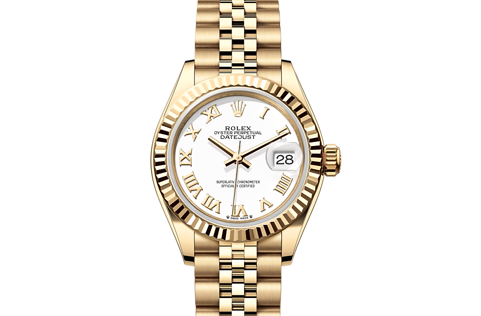 Rolex Lady-Datejust Oyster, 28 mm, yellow gold m279178-0030 at Royal de Versailles
