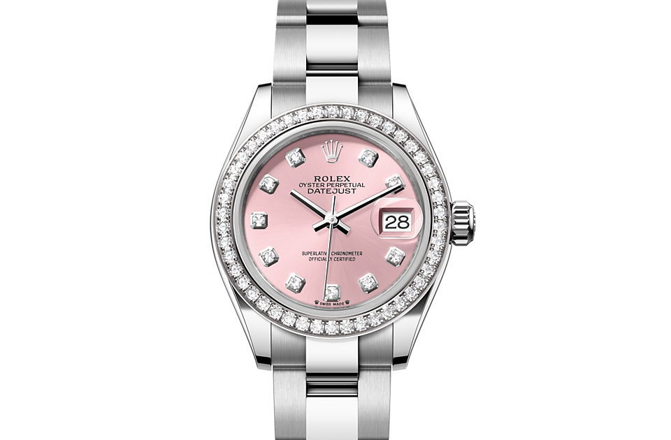 Rolex Lady-Datejust Oyster, 28 mm, Oystersteel, white gold and diamonds m279384rbr-0004 at Royal de Versailles