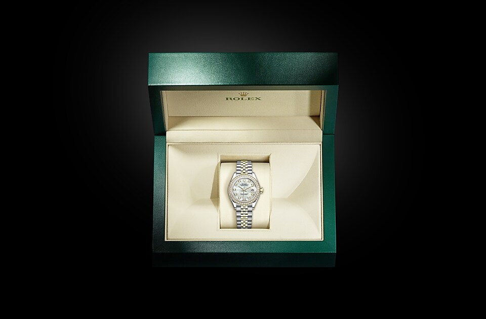 Rolex Lady-Datejust Oyster, 28 mm, Oystersteel, yellow gold and diamonds m279383rbr-0019 at Royal de Versailles