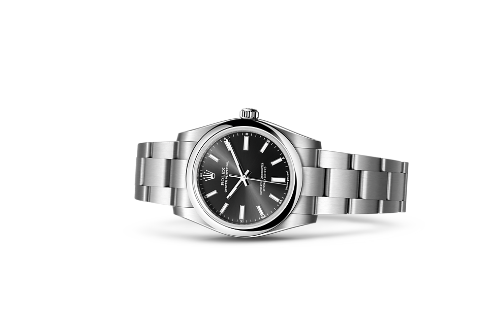 Rolex Oyster Perpetual 34 Oyster, 34 mm, Oystersteel m124200-0002 at Royal de Versailles