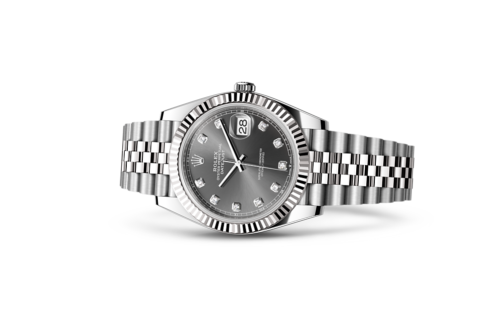 Rolex Datejust 41 Oyster, 41 mm, Oystersteel and white gold m126334-0006 at Royal de Versailles