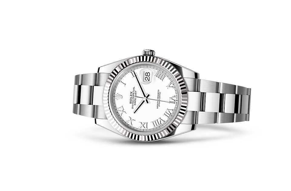 Rolex Datejust 41 Oyster, 41 mm, Oystersteel and white gold m126334-0023 at Royal de Versailles