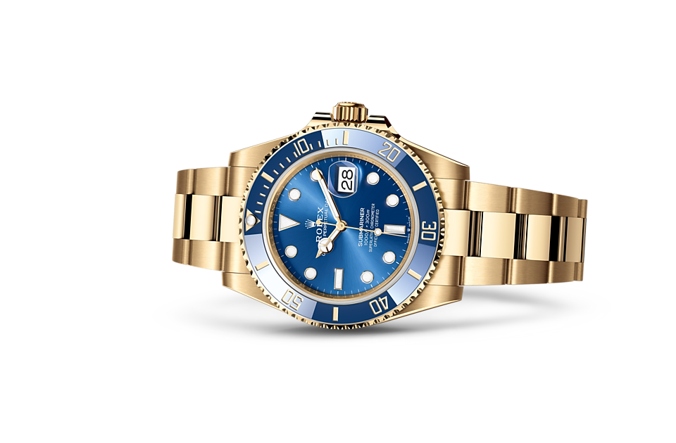 Rolex Submariner Date Oyster, 41 mm, yellow gold m126618lb-0002 at Royal de Versailles