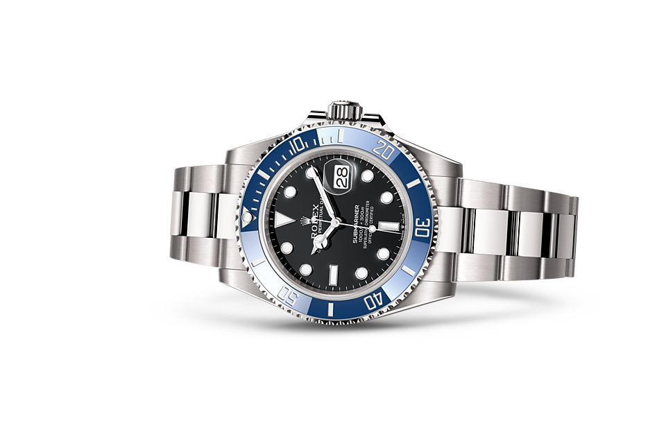 Rolex Submariner Date Oyster, 41 mm, white gold m126619lb-0003 at Royal de Versailles