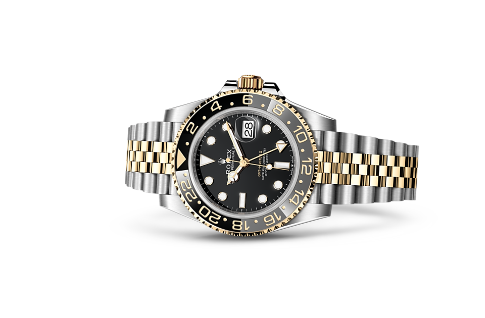 Rolex GMT-Master II Oyster, 40 mm, Oystersteel and yellow gold m126713grnr-0001 at Royal de Versailles