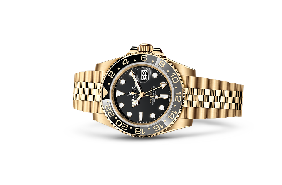 Rolex GMT-Master II Oyster, 40 mm, yellow gold m126718grnr-0001 at Royal de Versailles