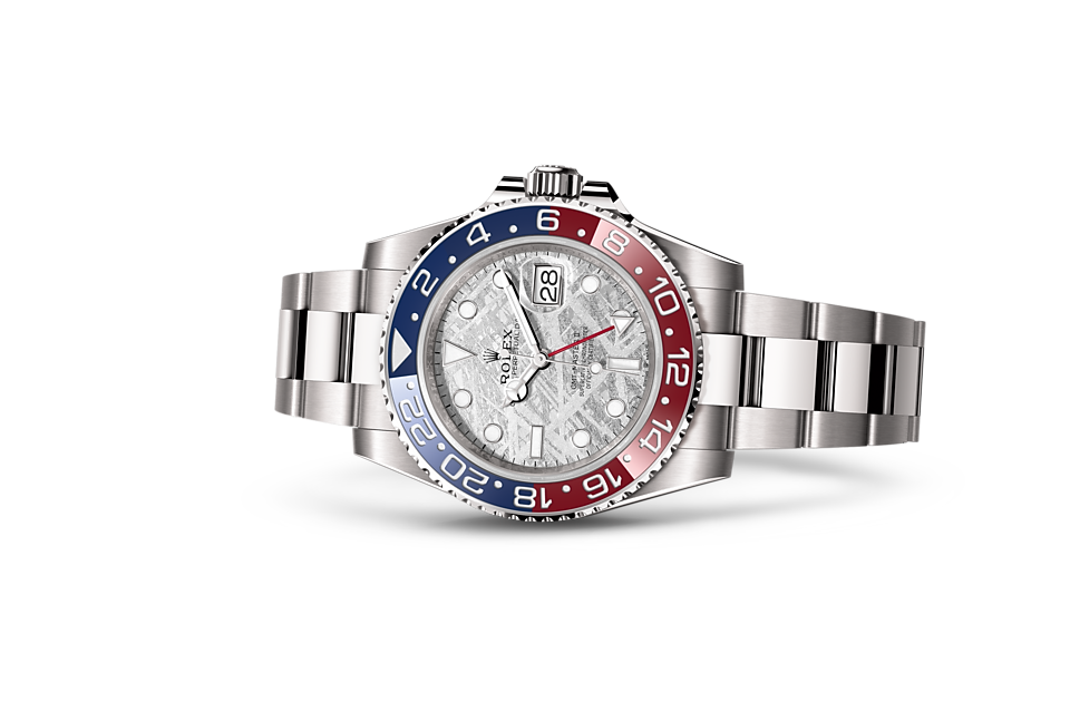 Rolex GMT-Master II Oyster, 40 mm, white gold m126719blro-0002 at Royal de Versailles