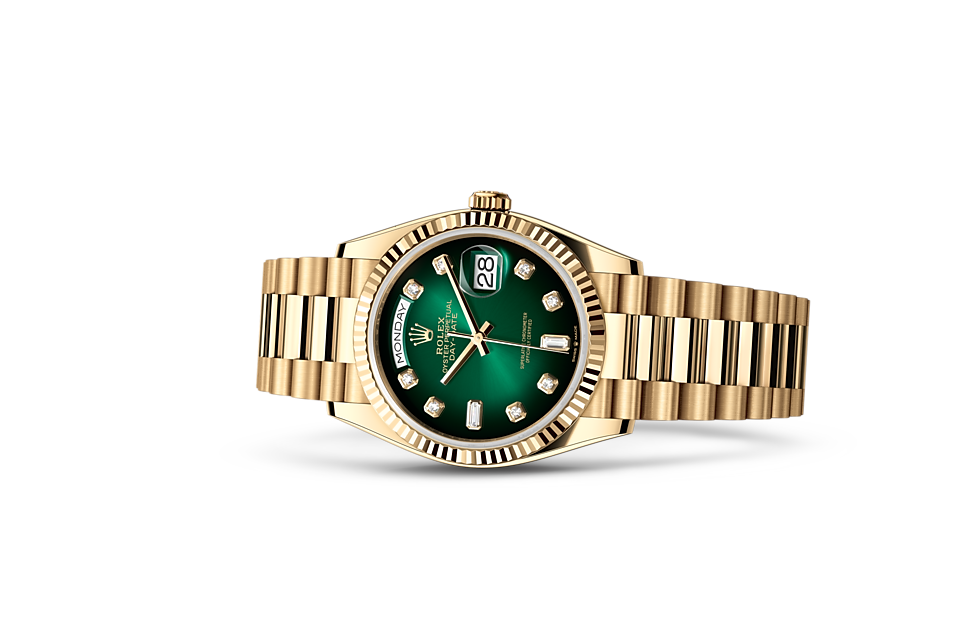 Rolex Day-Date 36 Oyster, 36 mm, yellow gold m128238-0069 at Royal de Versailles