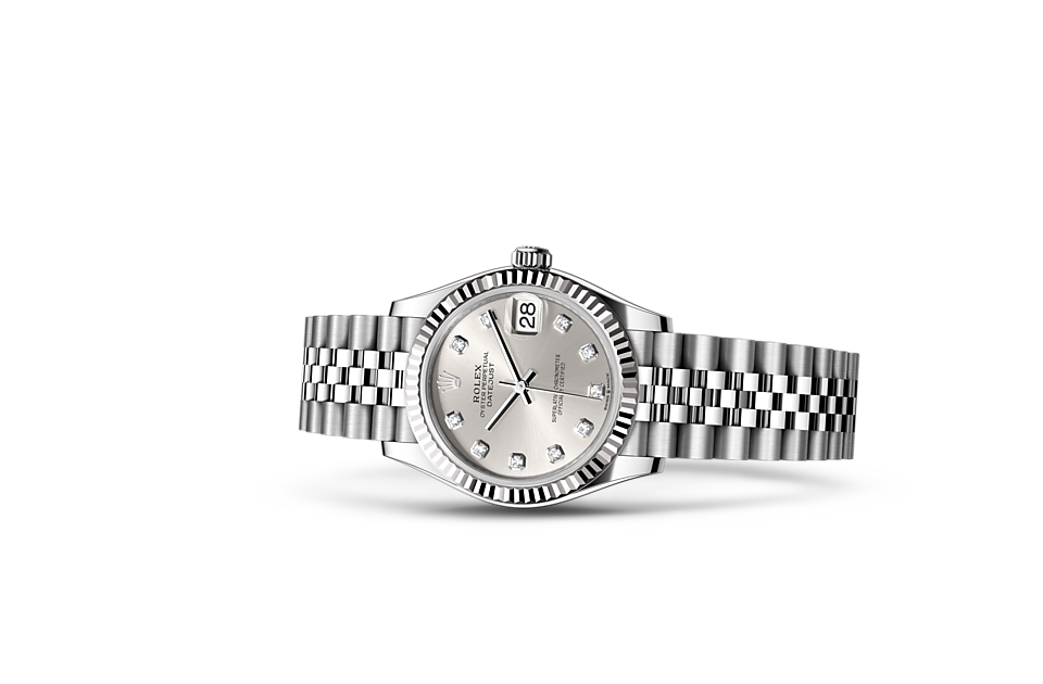 Rolex Datejust 31 Oyster, 31 mm, Oystersteel and white gold m278274-0030 at Royal de Versailles