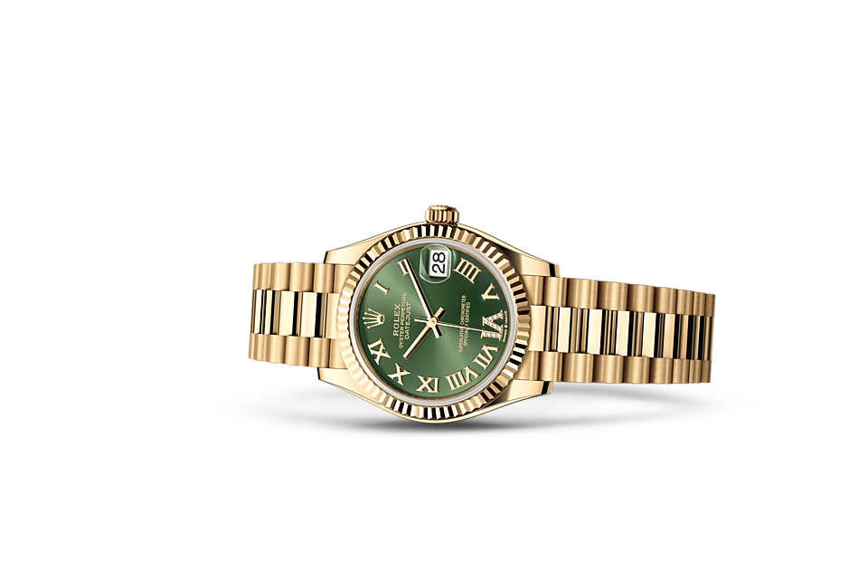 Rolex Datejust 31 Oyster, 31 mm, yellow gold m278278-0030 at Royal de Versailles