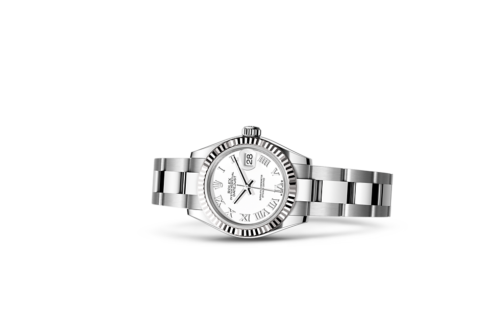 Rolex Lady-Datejust Oyster, 28 mm, Oystersteel and white gold m279174-0020 at Royal de Versailles