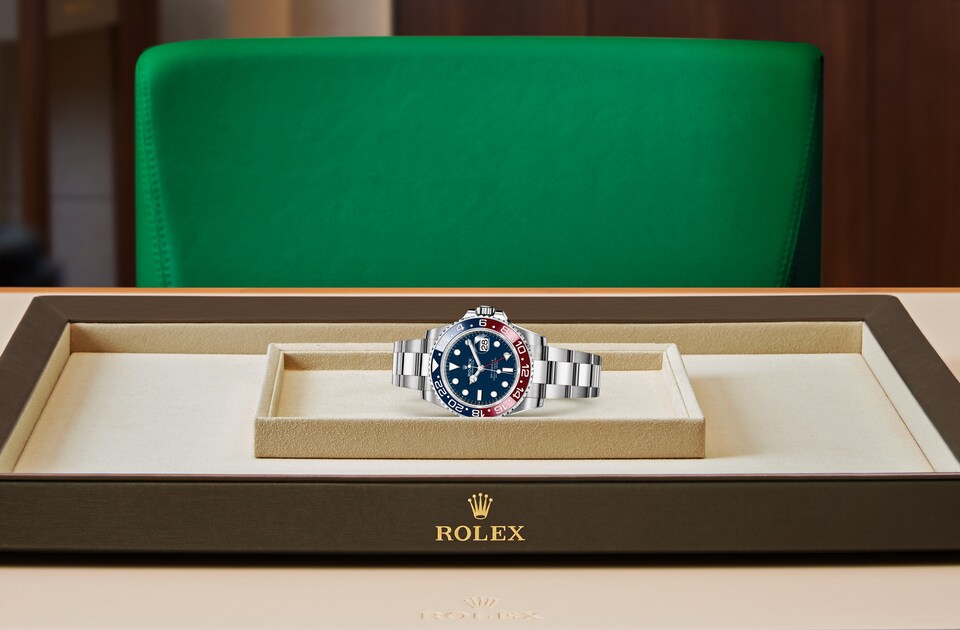Rolex GMT-Master II Oyster, 40 mm, white gold m126719blro-0003 at Royal de Versailles